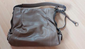 Nette bruine 'leren' damestas! Hand/schoudertas. beschikbaar voor biedingen