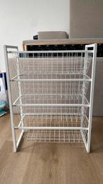 Metalen opbergrek met 4 manden, Ophalen, Zo goed als nieuw