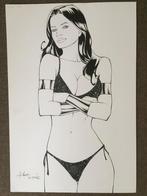 Rubismar da Costa original schets drawing sexy Donna Troy, Antiek en Kunst, Verzenden