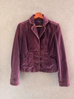 Aubergine velvet vintage jasje, Kleding | Dames, Jasjes, Kostuums en Pakken, Verzenden, Paars, Zo goed als nieuw, Vintage