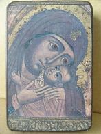 Icoon Heilige Maria icoon de Moeder Gods icoon 7x11cm 1980, Ophalen of Verzenden, Zo goed als nieuw, Overige typen, Christendom | Katholiek
