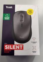 Trust Yvi+ Silent Wireless Mouse Zwart, Rechtshandig, Muis, Nieuw, Draadloos