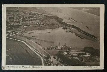 Ansichtkaart gorinchem vluchthaven en Merwede (gelopen 1924) beschikbaar voor biedingen