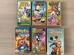 6videobanden:Daffy Duck/Bugs Bunny/W.Woodpecker/P.Pig/Disney, Alle leeftijden, Ophalen of Verzenden, Gebruikt, Tekenfilm