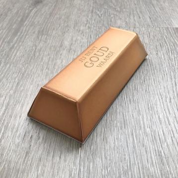 Jij bent goud waard – Cadeau doosje – Goudstaaf – Printable beschikbaar voor biedingen