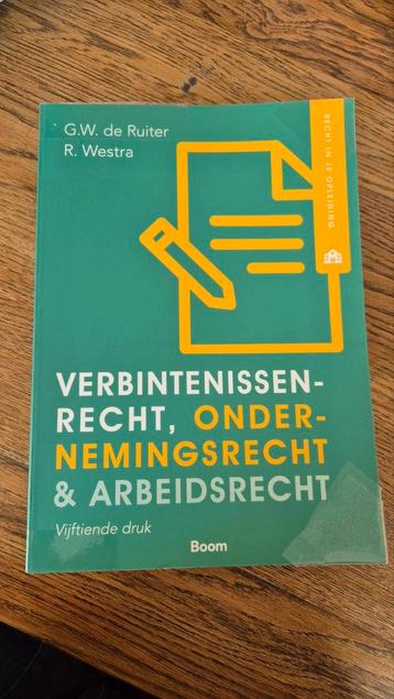 Verbintenissenrecht, ondernemingsrecht & arbeidsrecht beschikbaar voor biedingen