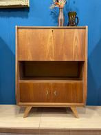 Vintage kast-/ secretaire sixties, Huis en Inrichting, Gebruikt, Ophalen of Verzenden