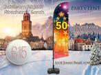 Jubileum 50 jaar! Feest vlag huren voor 50 jaar jubileum, Ophalen, Nieuw, Abraham of Sarah