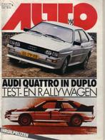 Autovisie 2 1981 : Audi Quattro Coupe - Lancia Beta Trevi, Gelezen, Autovisie, Ophalen of Verzenden, Algemeen