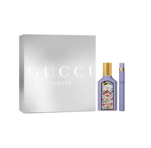 TE KOOP: Gucci Flora Gorgeous Magnolia EDP geurset., Sieraden, Tassen en Uiterlijk, Uiterlijk | Cosmetica en Make-up, Nieuw, Zwart