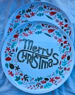 2x (Merry Christmas )bordjes, Huis en Inrichting, Keuken | Servies, Overige materialen, Ophalen of Verzenden, Zo goed als nieuw