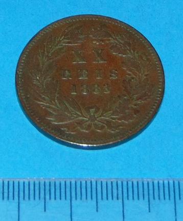 Portugal - 20 reis 1883 beschikbaar voor biedingen