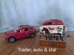 Schleich auto +  trailer, Verzamelen, Speelgoed, Ophalen of Verzenden, Gebruikt