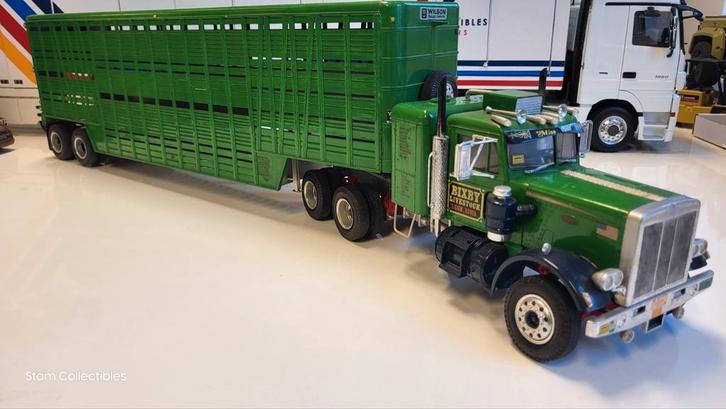 AMT Peterbilt 359 Bixby Livestock Leon Iowa 1/25, Hobby en Vrije tijd, Modelbouw | Auto's en Voertuigen, Gebruikt, Truck, Groter dan 1:32