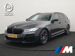 BMW 5 Serie Touring 530e M Sport Plug In Hybrid 293pk Dealer, Auto's, BMW, Automaat, 1998 cc, Gebruikt, Zwart