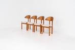 Prachtige set van 4 grenen vintage stoelen van Vamdrup, Ophalen of Verzenden