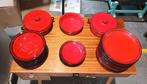 Jasba rood servies original collection uber 1000º gebrannt., Ophalen