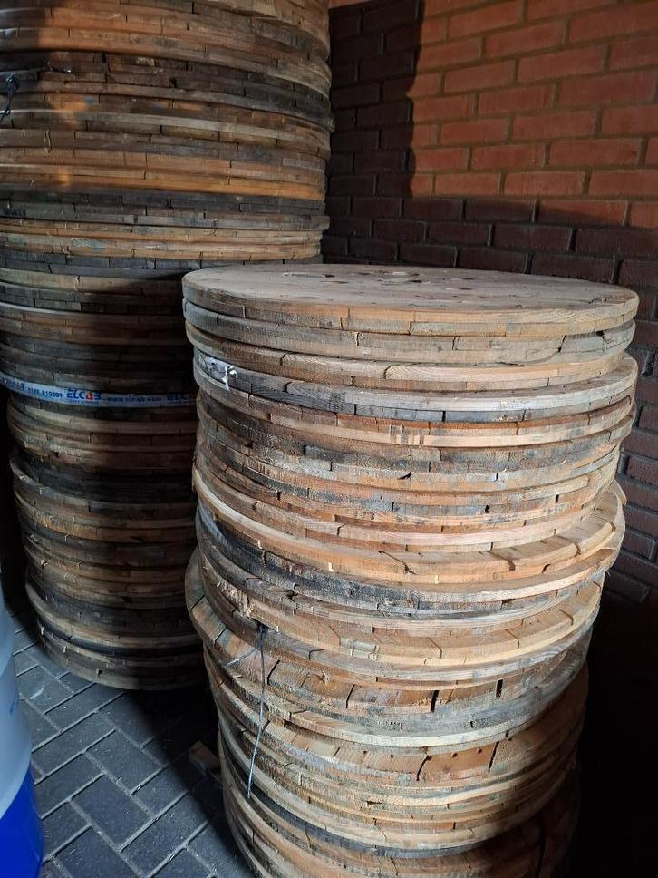 Haspelbladen, Haspelflens , Kabelhaspel tuintafels,bartafel, Doe-het-zelf en Verbouw, Hout en Planken, Gebruikt, Overige typen