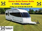 Hobby 495 UL Premium MOVER/AIRCO/E&P LEVELSYSTEEM/LUIFEL, Caravans en Kamperen, Caravans, Kachel, 2 aparte bedden, Rondzit, Hobby