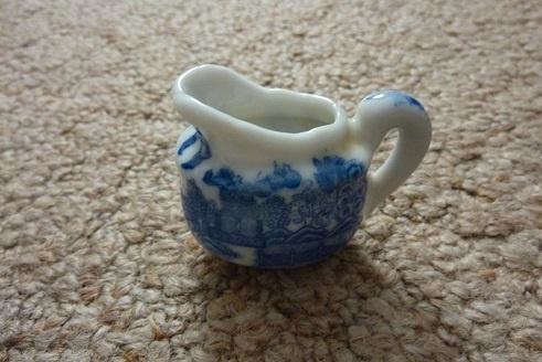 vintange kinder theeservies serviesje servies blauw wit, Antiek en Kunst, Antiek | Speelgoed, Ophalen