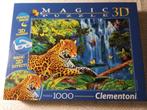 Clementoni magic 3d puzzel tijger 1000 stukjes, Gebruikt, Ophalen of Verzenden, 500 t/m 1500 stukjes, Legpuzzel