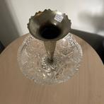 19de C. Epergnes. Nederlandse zilver en crystal tafel vaas, Antiek en Kunst, Antiek | Vazen, Ophalen