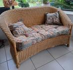 Bank rotan mooi model, Ophalen, Gebruikt, Tweepersoons, 75 tot 100 cm