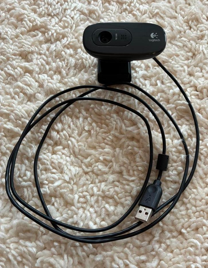 Webcam C270 HD Logi Logitech, Computers en Software, Webcams, Zo goed als nieuw, Bedraad, ChromeOS, Windows, Android, Microfoon