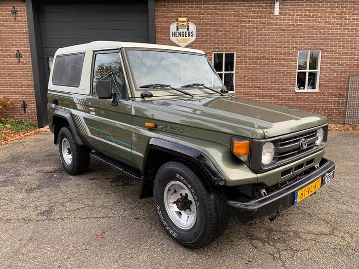 Toyota Land Cruiser HZJ73  FRP top 1999 grijskenteken airco, Auto's, Toyota, Bedrijf, Landcruiser, 4x4, Airconditioning, Elektrische ramen