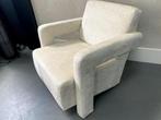 Richmond Interiors Fauteuil Devanto white chenille stoel, Ophalen, Nieuw, 75 tot 100 cm, Stof