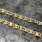 18k gouden ketting massief schakel dik model 18 karaat goud, Ophalen of Verzenden, Nieuw, Goud