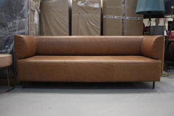 Luxe bank TRAY Jess Design leer bankstel cognac bruin beschikbaar voor biedingen