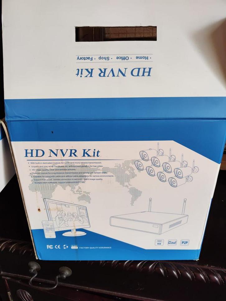 Techage HD NVR Kit – 5 camera’s incomplete, werking onbekend, Audio, Tv en Foto, Videobewaking, Ophalen