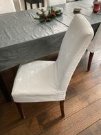 4 eetkamerstoelen, Ophalen, Gebruikt, Wit, Vier