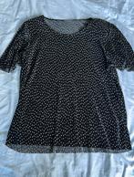 Zwart shirt met witte stippen van Geisha, maat XL/42., Geisha, Zwart, Maat 42/44 (L), Ophalen of Verzenden