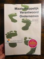 Maatschappelijk Verantwoord Ondernemen - Nieuw!, Boeken, Ophalen of Verzenden, Nieuw, HBO