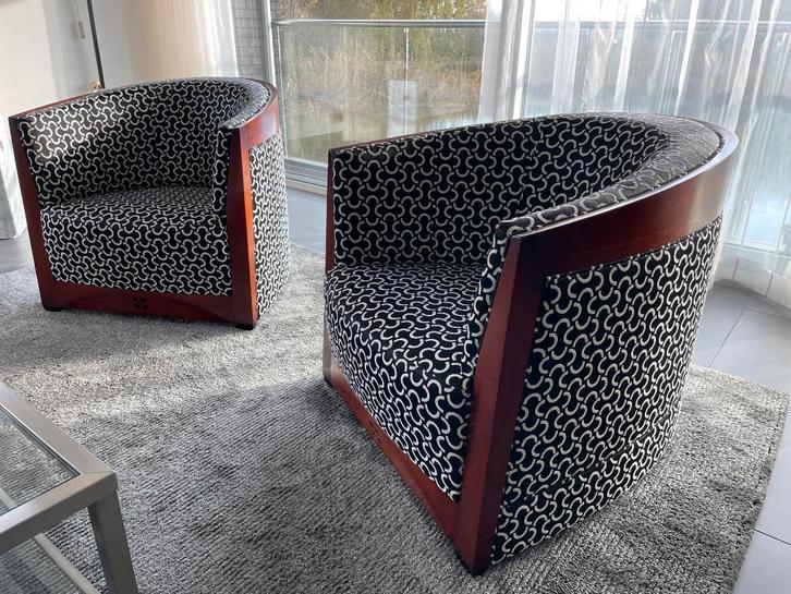 Schuitema fauteuils 2 stuks in perfecte staat!, Huis en Inrichting, Fauteuils, Zo goed als nieuw, Hout, Stof, 50 tot 75 cm, 75 tot 100 cm