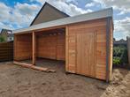 Schuurtjes, overkappingen, tuinhuisjes, carporte  op maat, Ophalen, Zo goed als nieuw, Hout