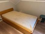 Breed 1 persoonsbed, Huis en Inrichting, Slaapkamer | Bedden, Ophalen, Gebruikt, Tweepersoons, Hout