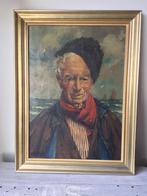 Schilderij Volendammer olieverf. A.van Hemert, Haarlem. 1942, Antiek en Kunst, Ophalen