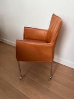 Bree’s New World eetkamer stoelen, Ophalen, Gebruikt, Bruin, Leer