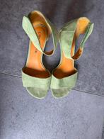 Tamaris Sandaal met Hak - Maat 38, Ophalen of Verzenden, Zo goed als nieuw, Groen, Sandalen of Muiltjes