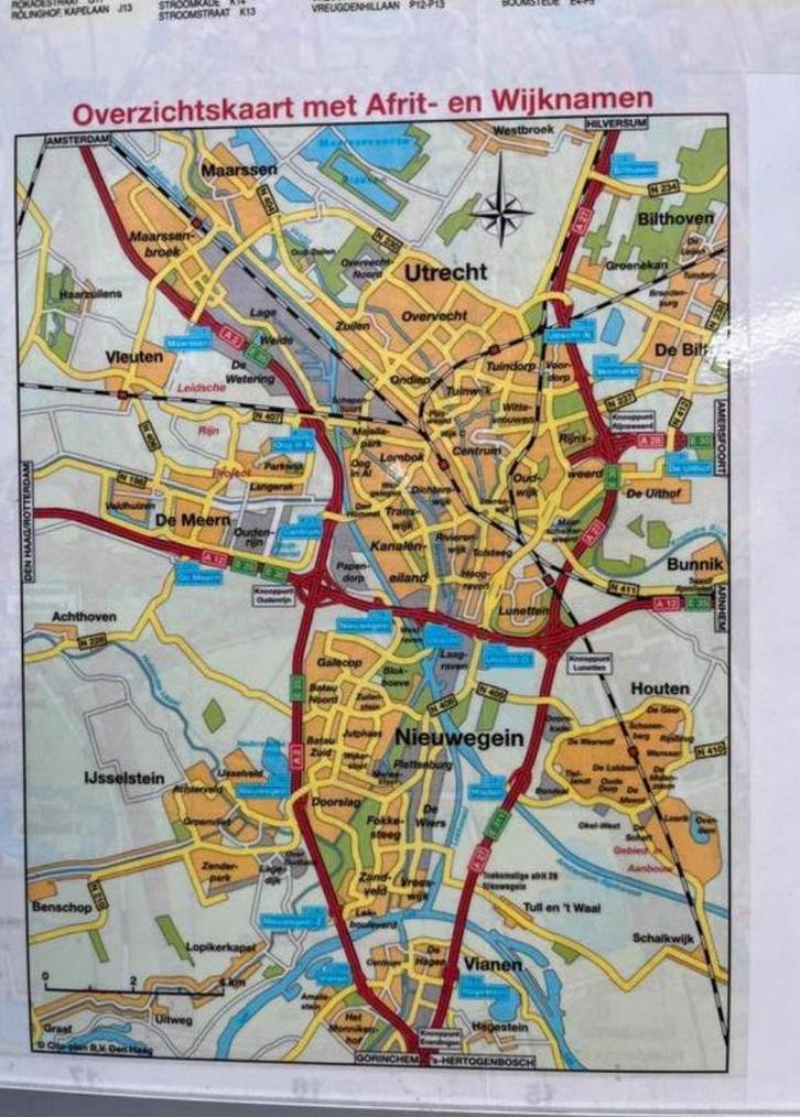 Citoplan Stadsplattegrond Utrecht, Boeken, Atlassen en Landkaarten, Zo goed als nieuw, Landkaart, Nederland, 2000 tot heden, Ophalen