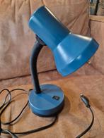 Blauwe bureaulamp, Ophalen of Verzenden, Minder dan 50 cm