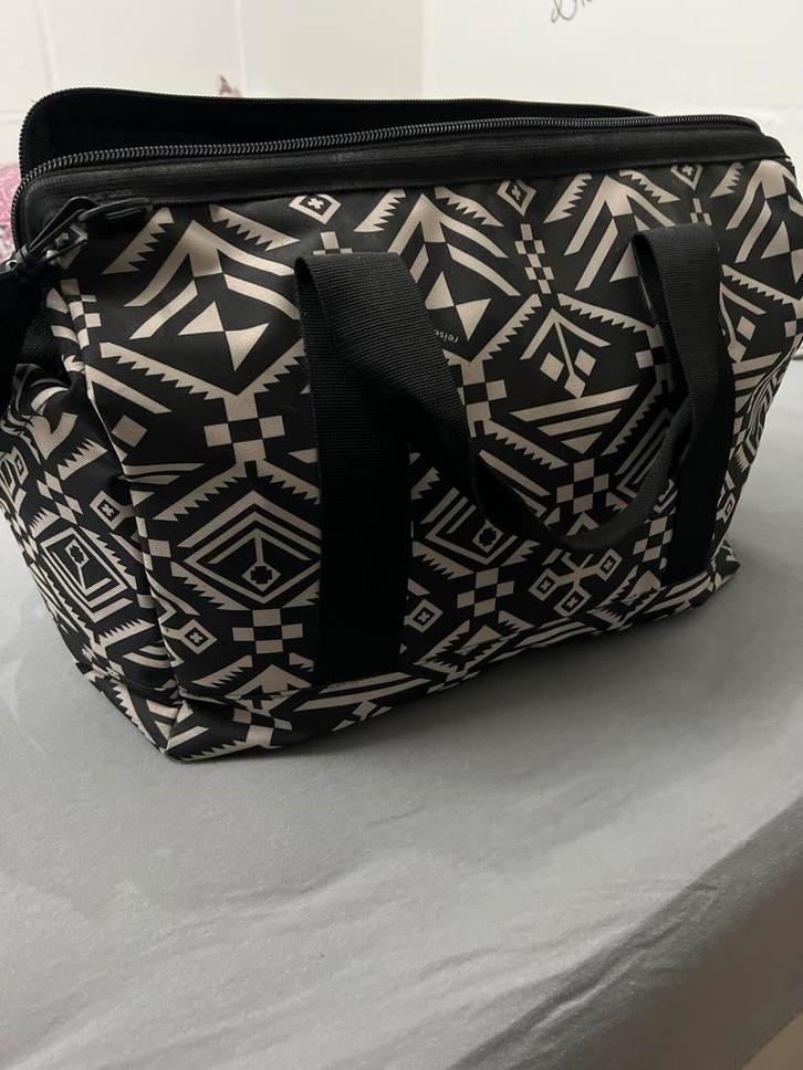Reisenthel Allrounder Reistas - Zwart/Wit Print - 30L, Sieraden, Tassen en Uiterlijk, Tassen | Damestassen, Gebruikt, Overige typen
