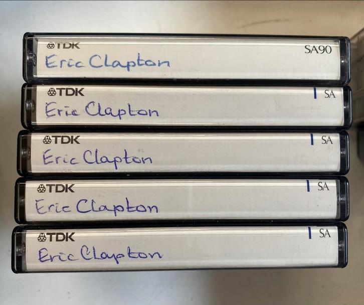 TDK SA90 Cassettebandjes (5 stuks), Cd's en Dvd's, Cassettebandjes, Gebruikt, Voorbespeeld, Rock en Metal, 2 t/m 25 bandjes, Ophalen of Verzenden
