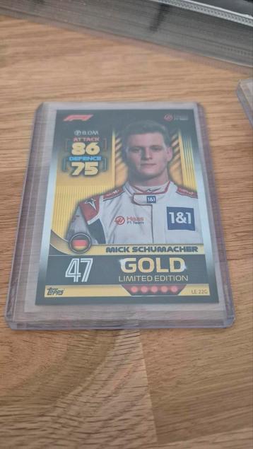 Turbo Attax 2022 Mick Schumacher Limited Edition beschikbaar voor biedingen