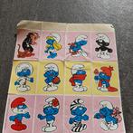 12 vintage  Smurfen stickers op 1 vel 1993, Verzamelen, Smurfen, Ophalen of Verzenden, Zo goed als nieuw, Grote Smurf