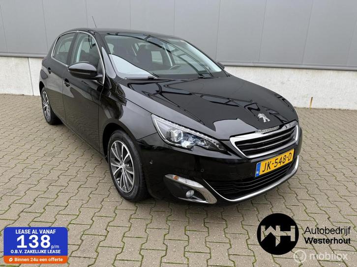 Peugeot 308 1.2 PureTech Allure Automaat Led Navi Camera, Auto's, Peugeot, Bedrijf, Te koop, ABS, Achteruitrijcamera, Airbags