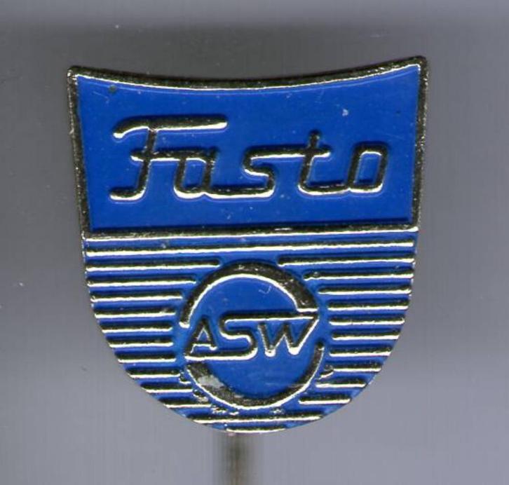 Fasto ASW geisers boilers zilverkleurig speldje ( T_131 ), Verzamelen, Speldjes, Pins en Buttons, Zo goed als nieuw, Speldje of Pin